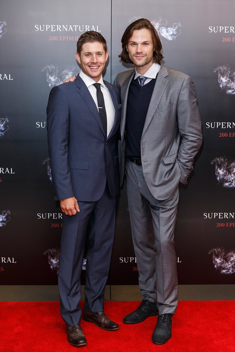 Jensen Ackles = 6'1", Jared Padalecki = 6'4"