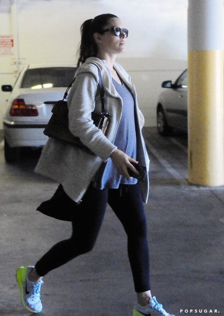 Pregnant Jessica Biel Leaving Office In La 2015 Popsugar Celebrity 7663