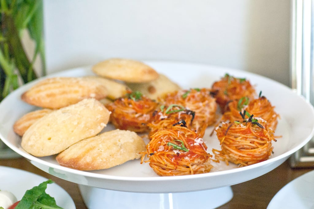 Parmesan Madeleines and Spaghetti al Pomodoro Love Nests