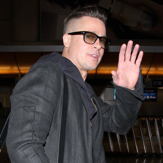 Brad Pitt in All Black at LAX