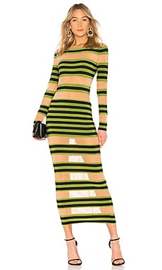 Norma Kamali Spliced Dress