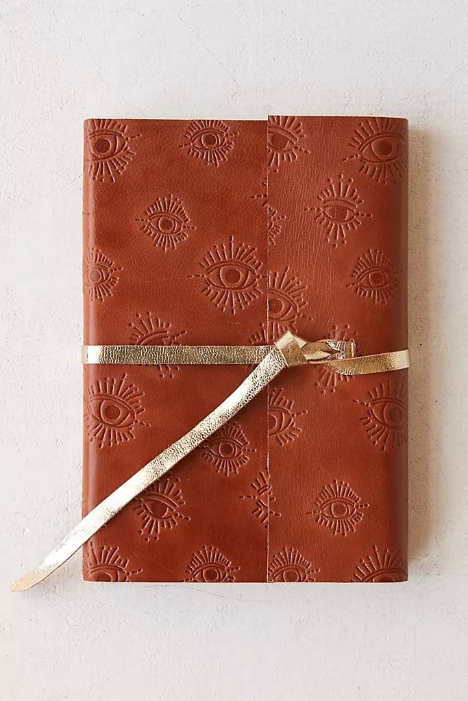 Leather Wrap Embossed Eye Journal