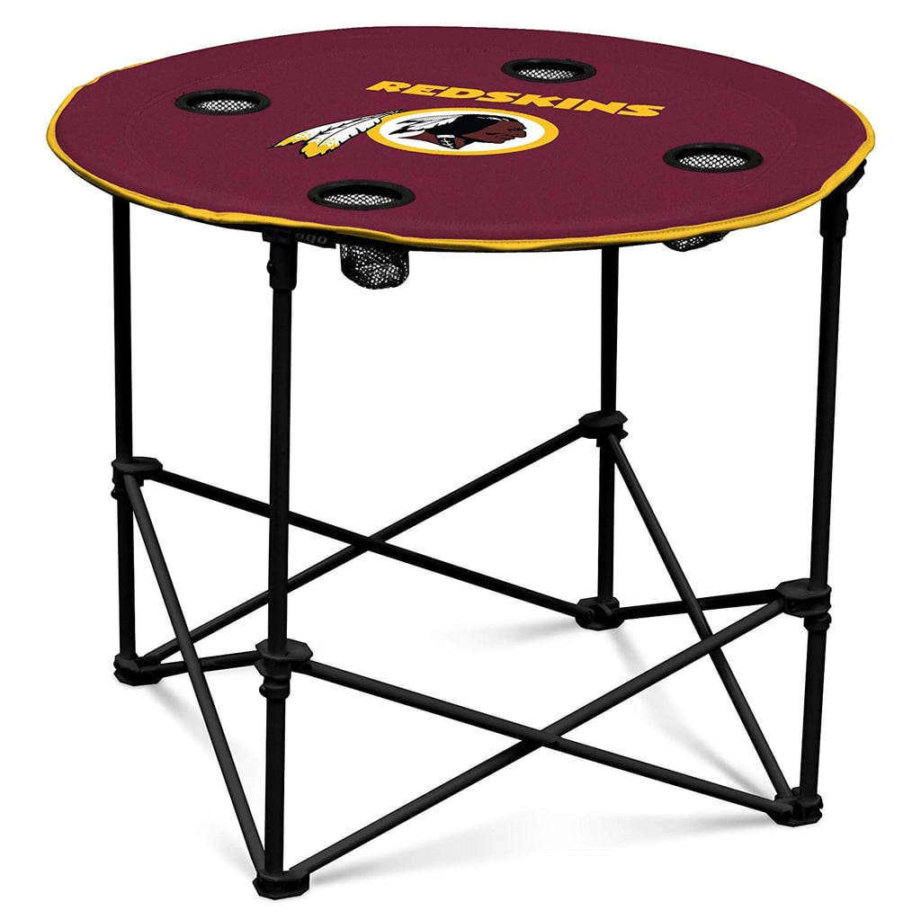 Collapsible Round Table With Cup Holders Sports Gifts For Men
