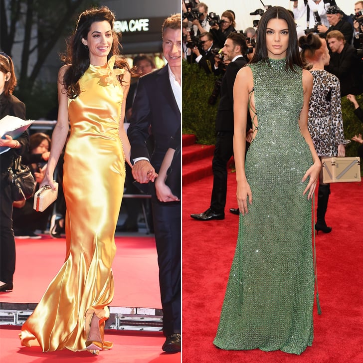 Amal and Kendall Can Both Work a Slinky Dress