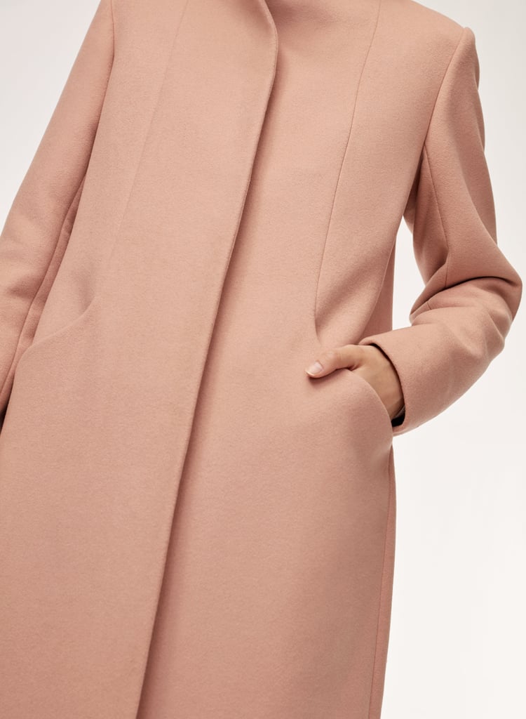 Aritzia Wilfred Cocoon Coat in Petale ($328)