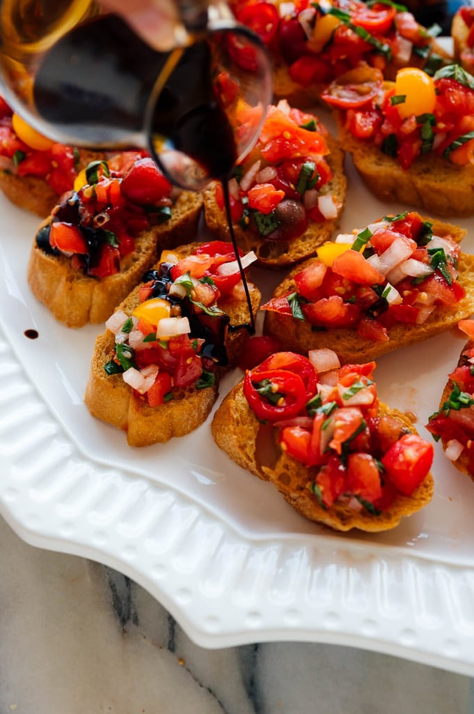 Tomato Basil Bruschetta With Balsamic Drizzle