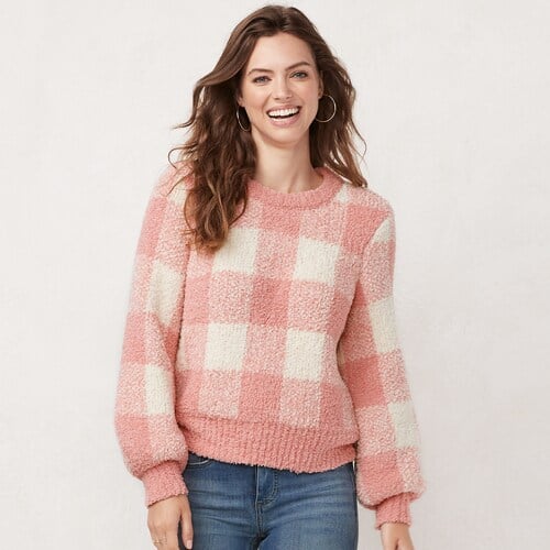LC Lauren Conrad Blouson-Sleeve Sweater