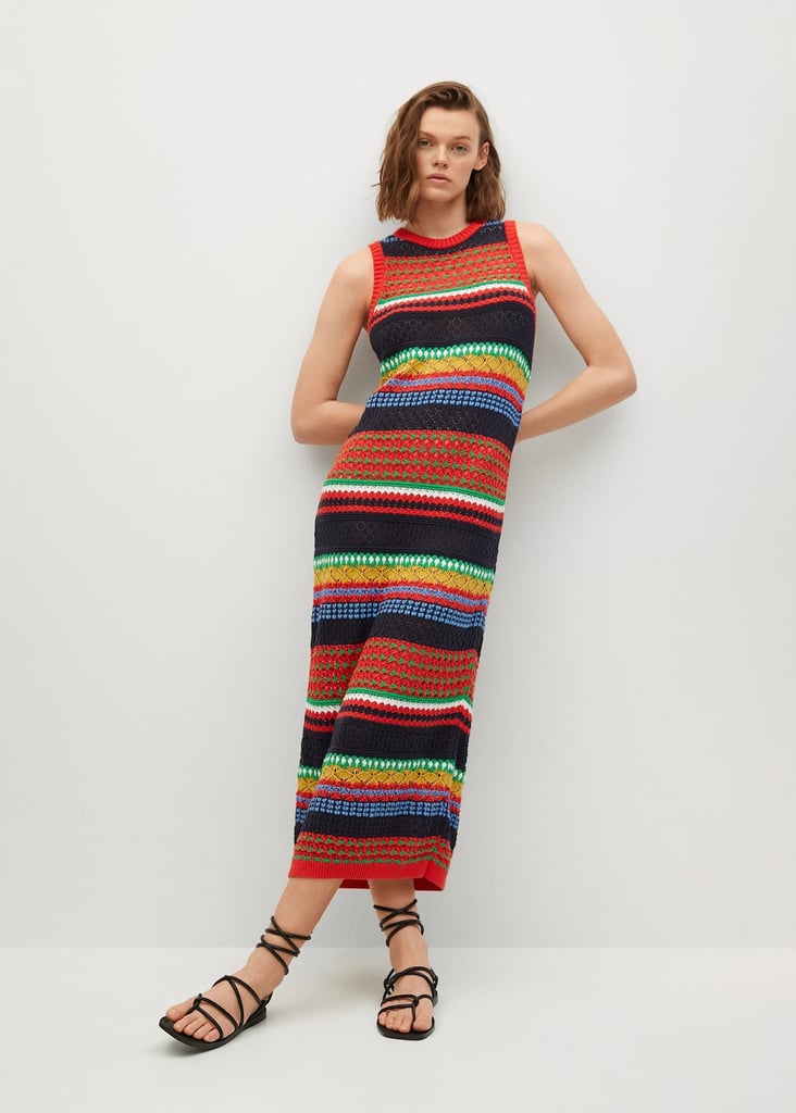 Mango Knit Cotton-Blend Dress