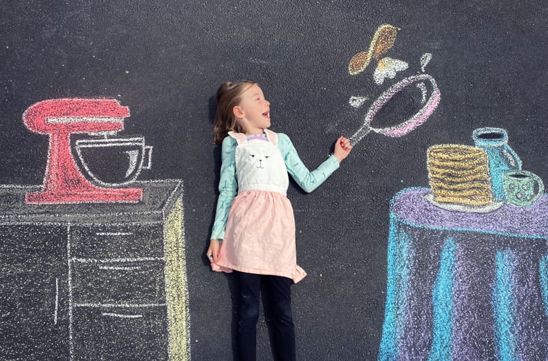 Cooking Sidewalk Chalk Art