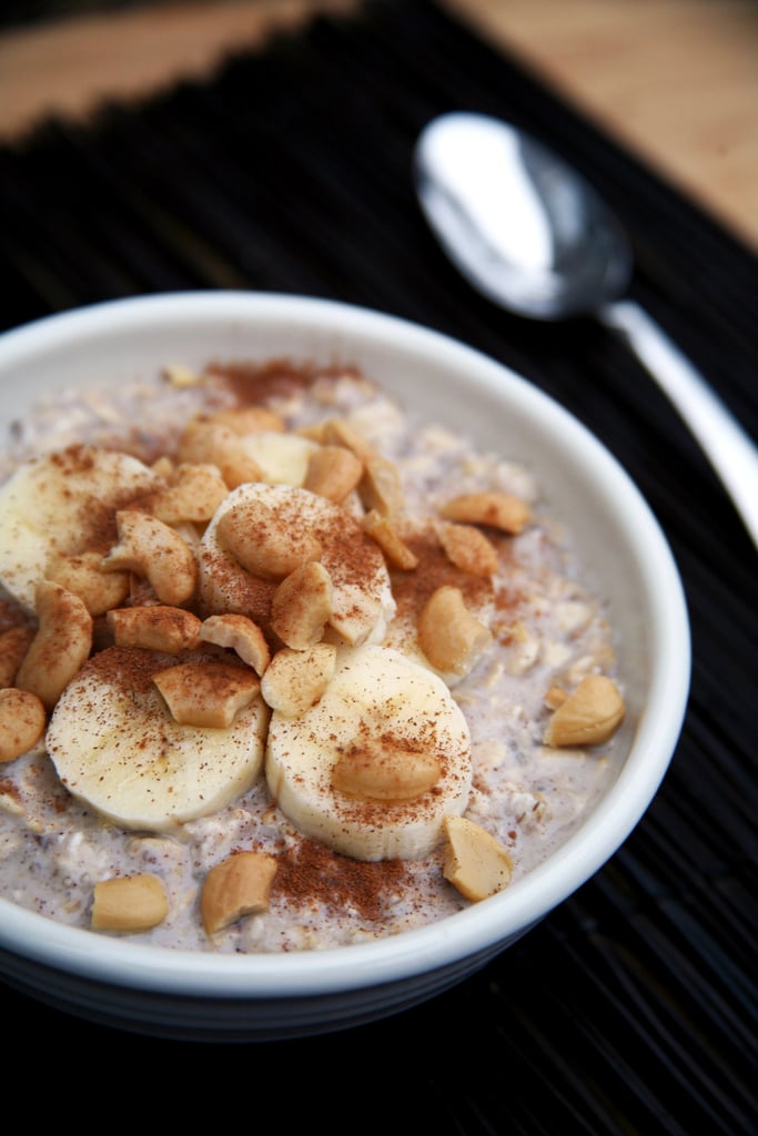 Creamy Banana Cashew Overnight Oats