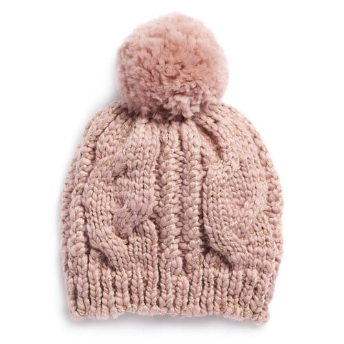 LC Lauren Conrad Cable-Knit Beanie