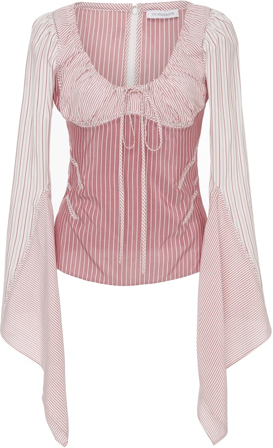 J.W.Anderson Silk Long Sleeve Tie Blouse