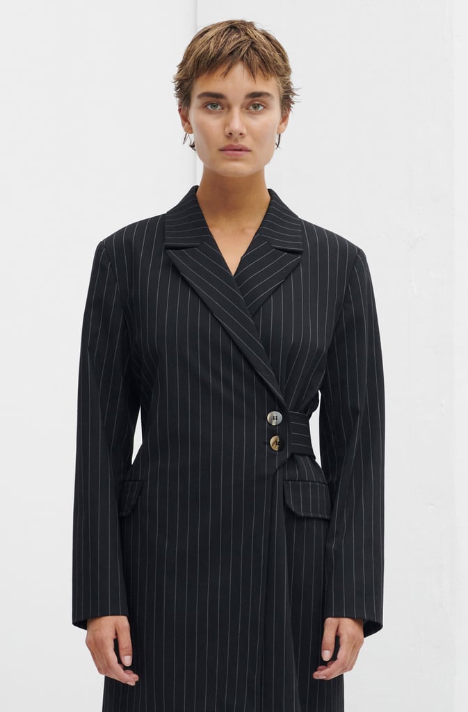 Ganni Stretch Stripe Blazer