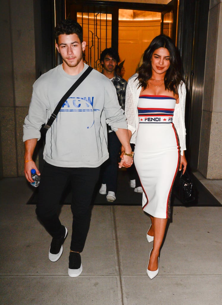 Nick Jonas and Priyanka Chopra at the US Open September 2018