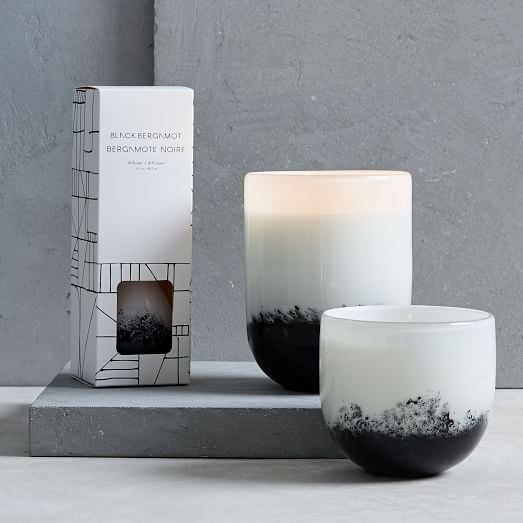 Black and White Speckled Glass Homescent Collection