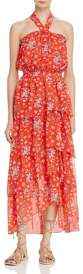 Misa Los Angeles Valeria Ruffled Halter Dress