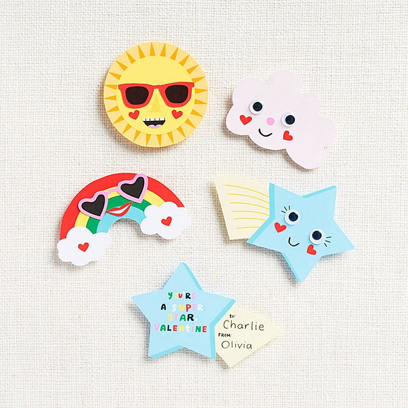 Rainbows and Sunshine Valentines