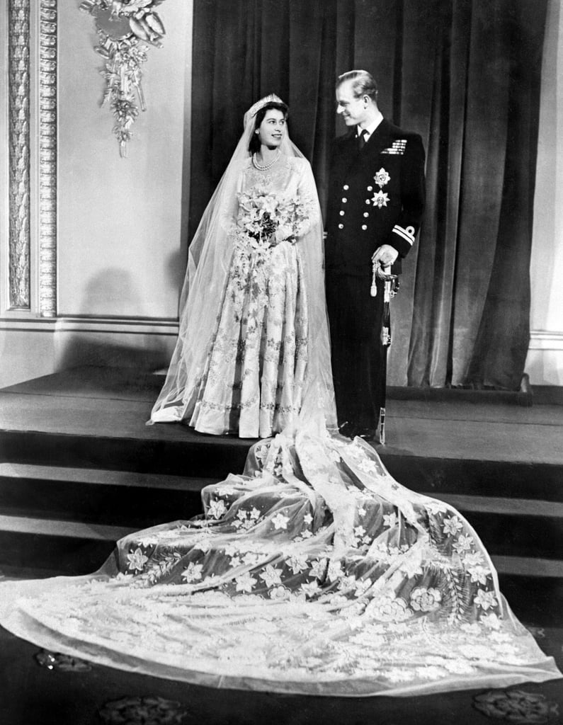 Princess Elizabeth 1947 Royal Wedding Dresses Through The Ages Popsugar Fashion Photo 2 5433