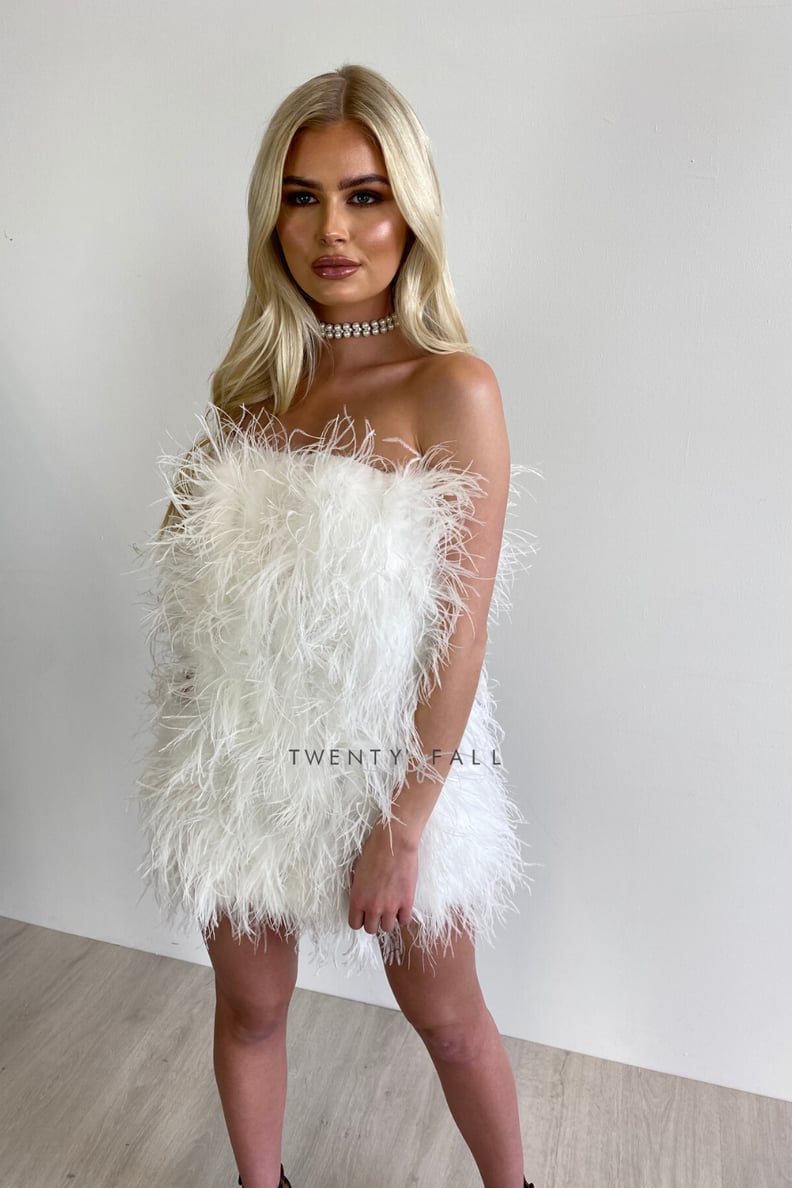 Shop: White Feather Dress