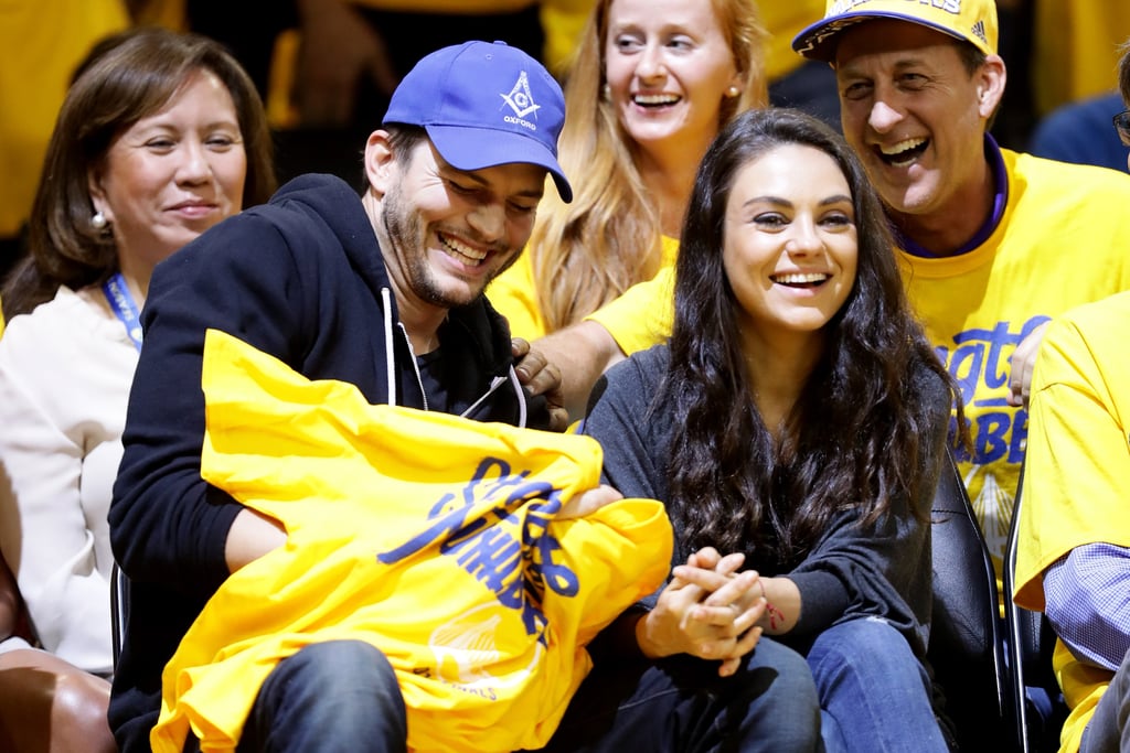 Ashton Kutcher and Mila Kunis at the 2016 NBA Finals Photos