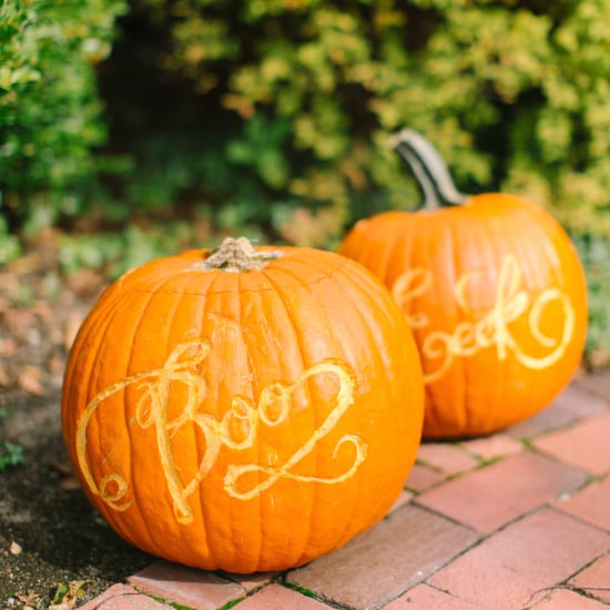 DIY Calligraphy Pumpkins For Halloween