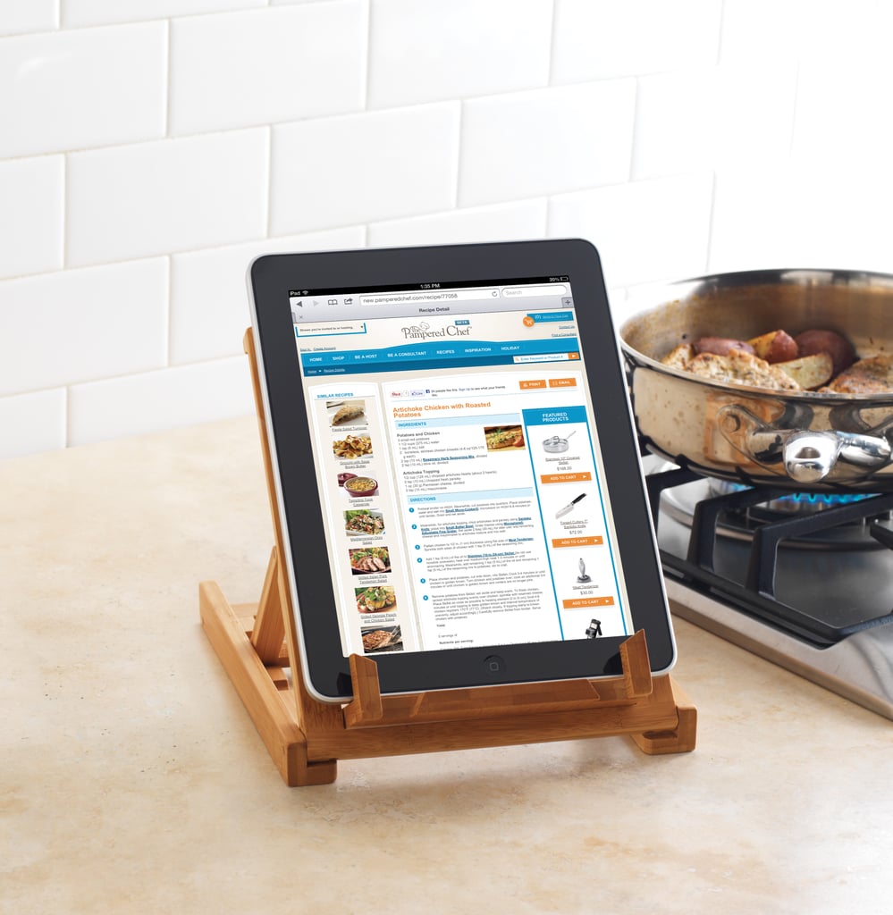 Pampered Chef Bamboo Tablet Stand