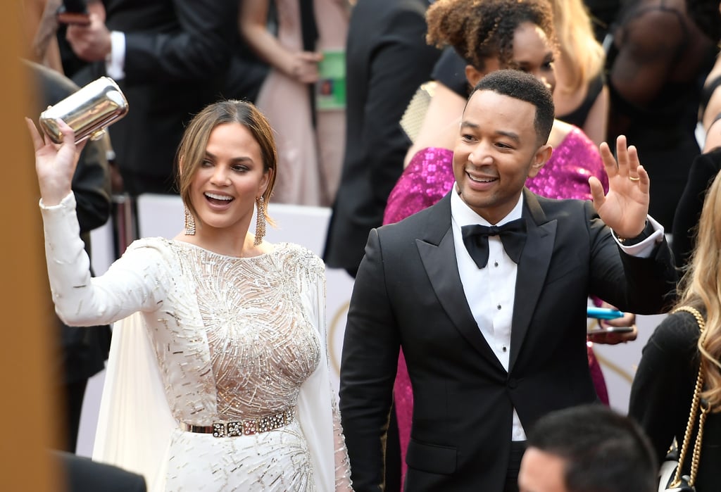 Chrissy Teigen and John Legend at the 2017 Oscars