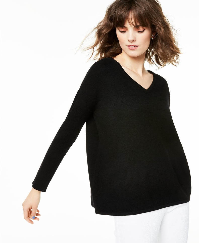 Charter Club V-Neck Pure Cashmere Sweater