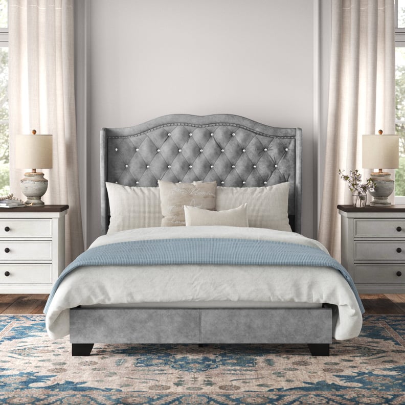 Carlie Tufted Upholstered Low Profile Standard Bed