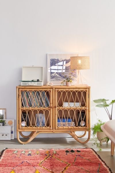 Melody Rattan Storage Cabinet