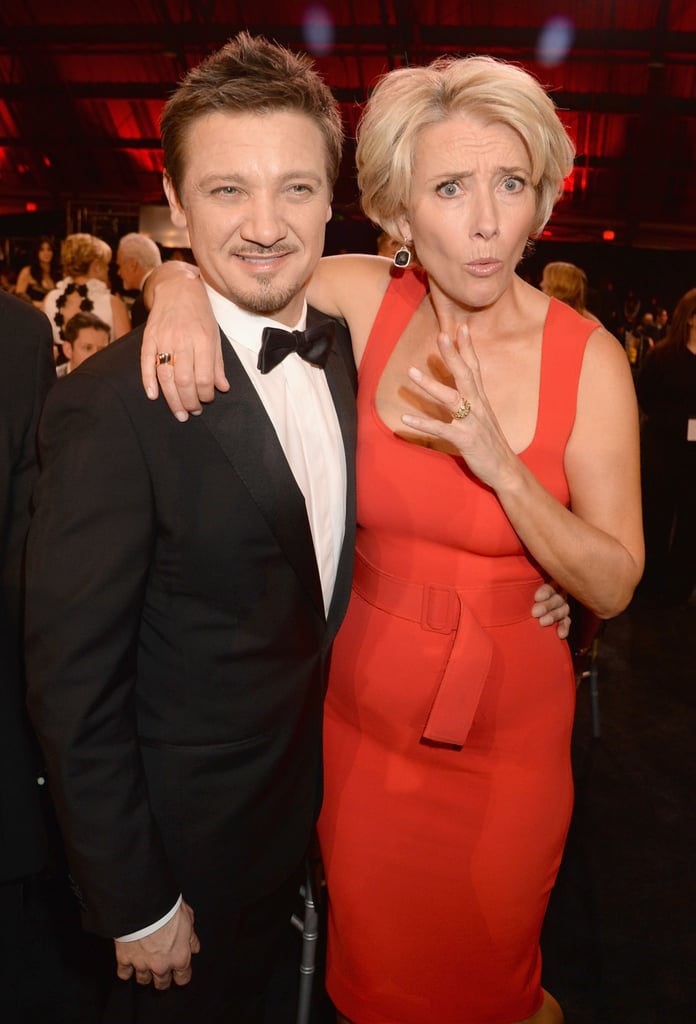 Emma Thompson had fun with Jeremy Renner.