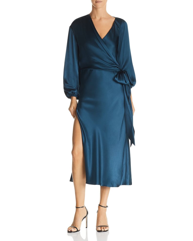 Michelle Mason Silk Faux-Wrap Dress