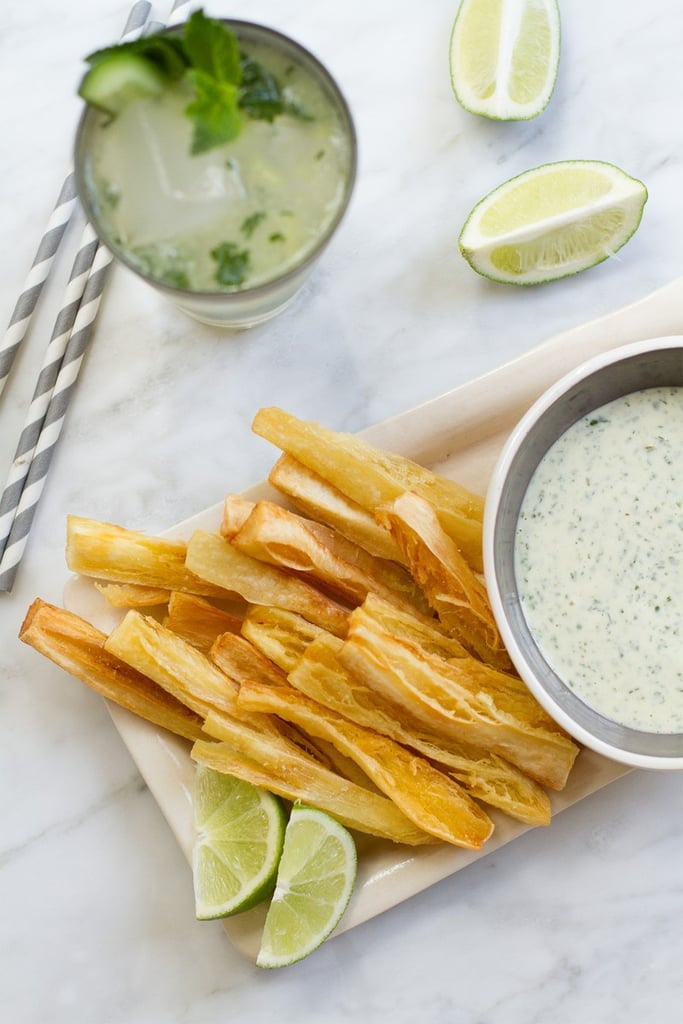 First, the classics: when craving a salty, starchy batch of fries, homemade yuca fries will surely hit the spot. Bonus points if you've got a side of chimichurri sauce for dipping.
