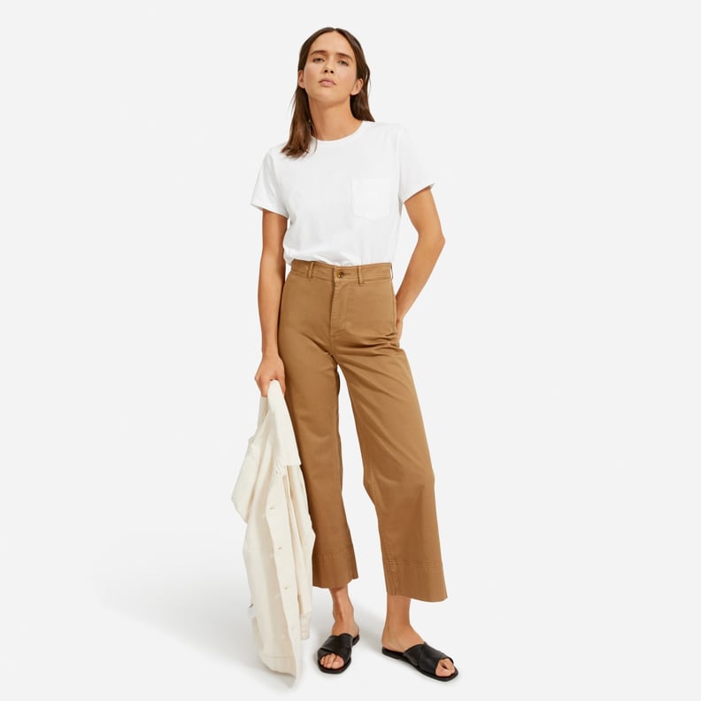 Everlane Straight Leg Crop Pants vs Wide Leg Crop Pants vs Organic