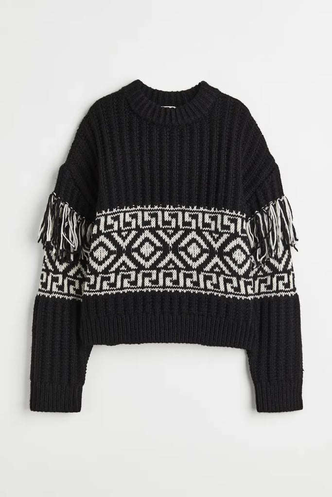 H&M Fringe-Trimmed Sweater