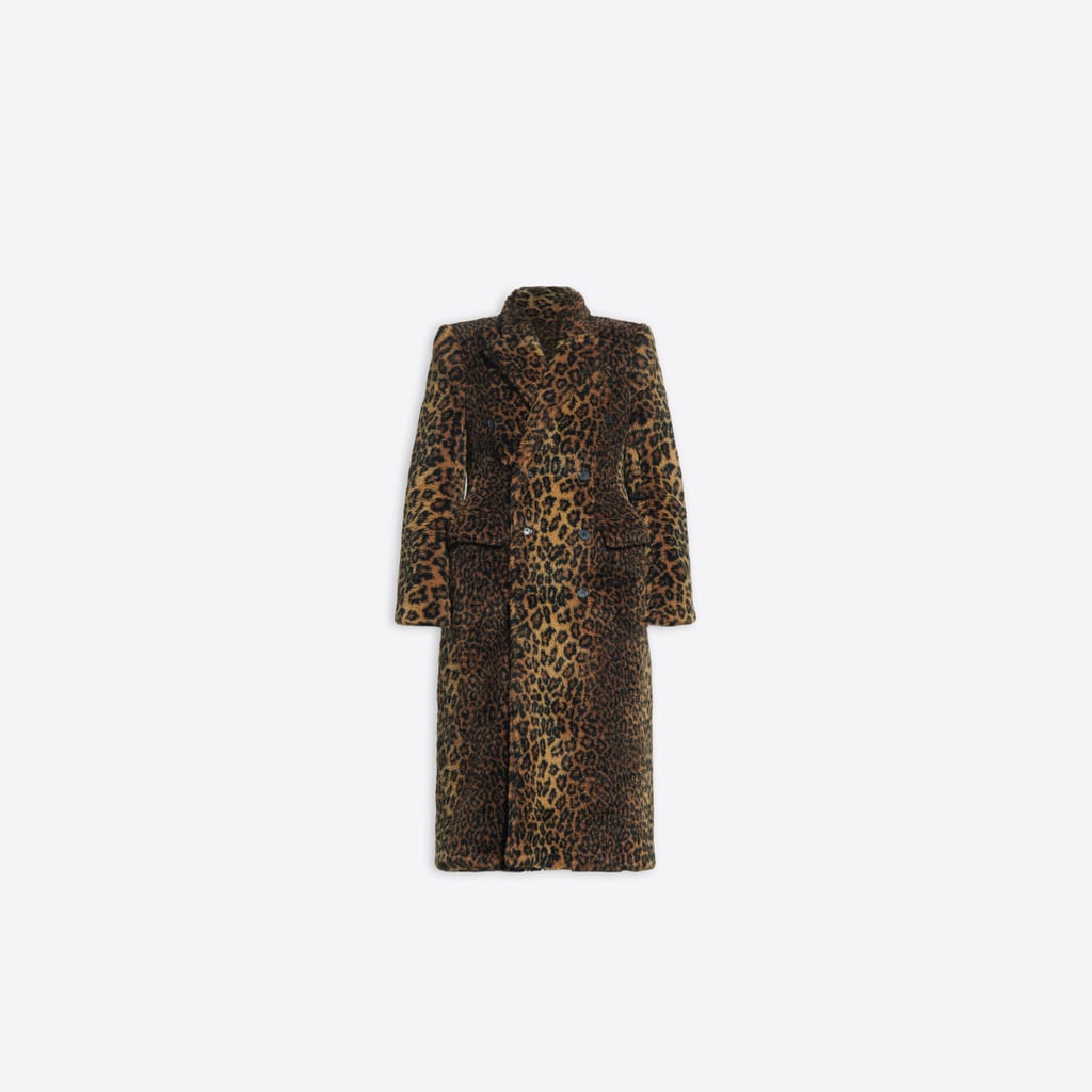 Balenciaga Leopard Print Tailored Coat