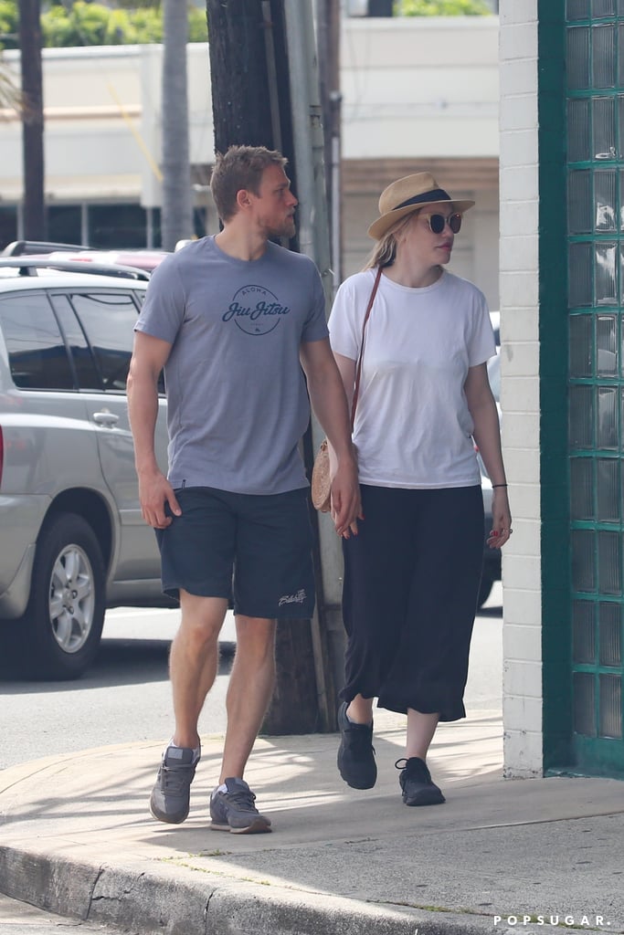 Charlie Hunnam and Morgana McNelis Pictures in Hawaii 2018