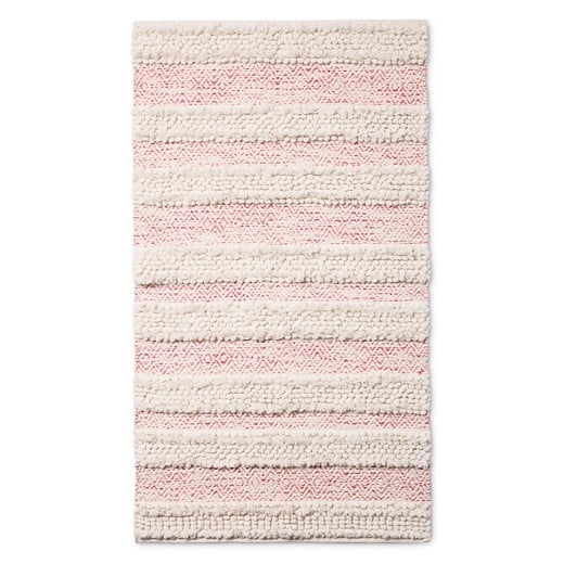 Pink Woven Accent Rug
