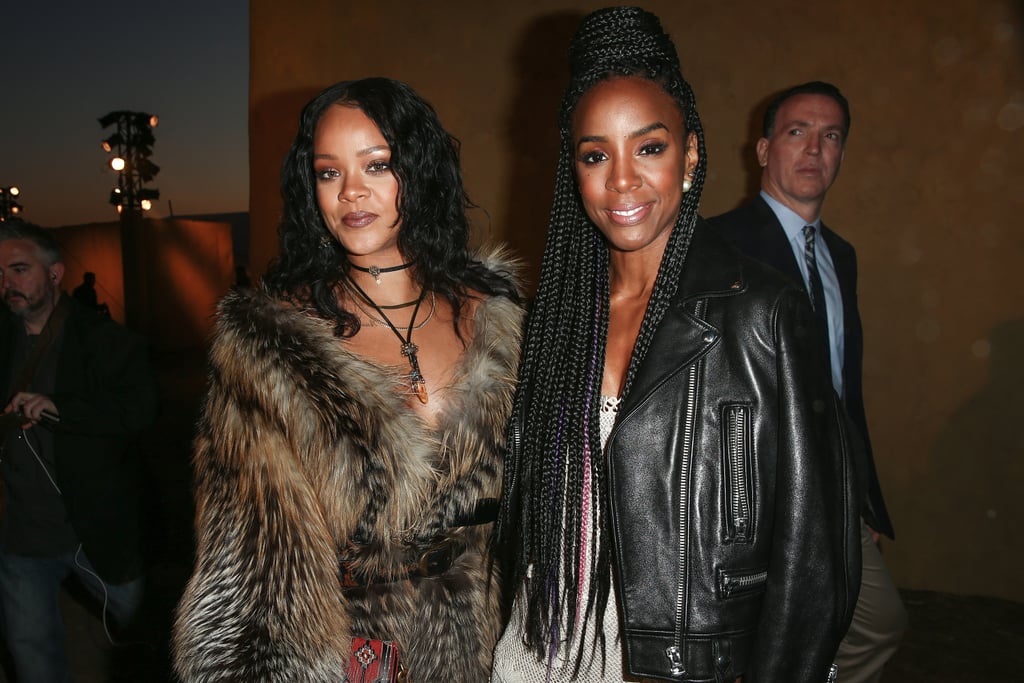 Rihanna Drinking Wine at Dior Fashion Show May 2017