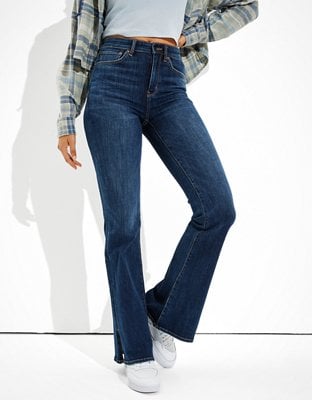 Buy AE Next Level Super High-Waisted Flare Jean online