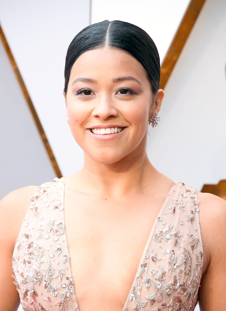 Gina Rodriguez Oscars Hair and Makeup 2018