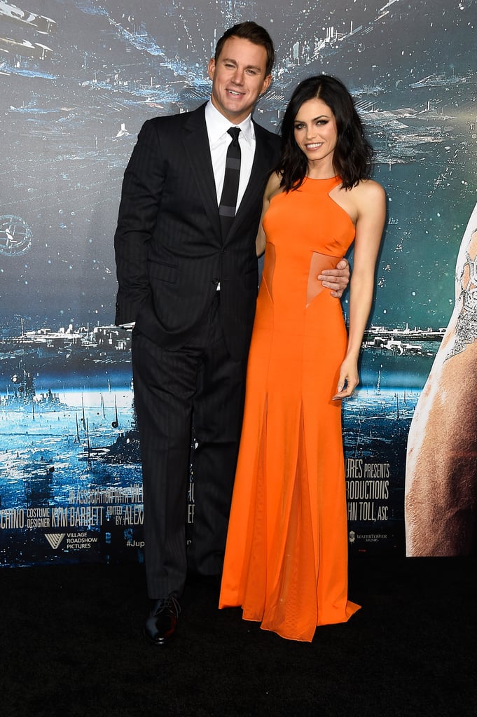 Channing Tatum and Jenna Dewan made for a gorgeous pair at the LA premiere of Jupiter Ascending on Monday.