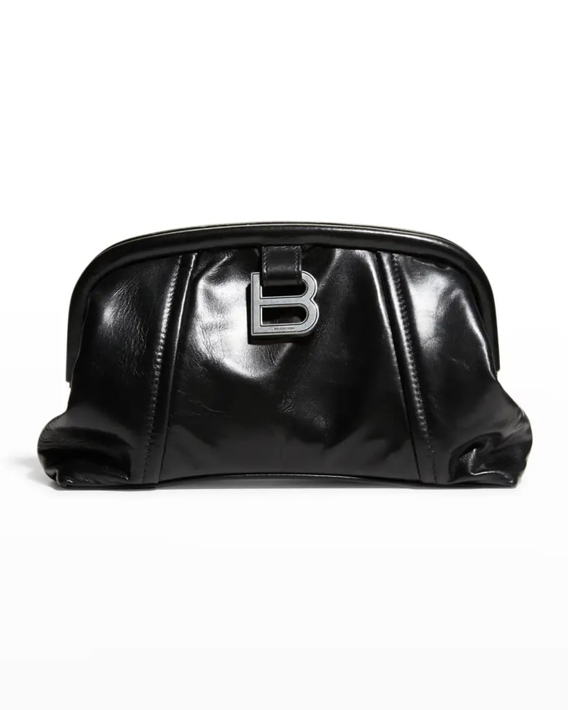 Balenciaga XS Frame Leather Clutch Bag