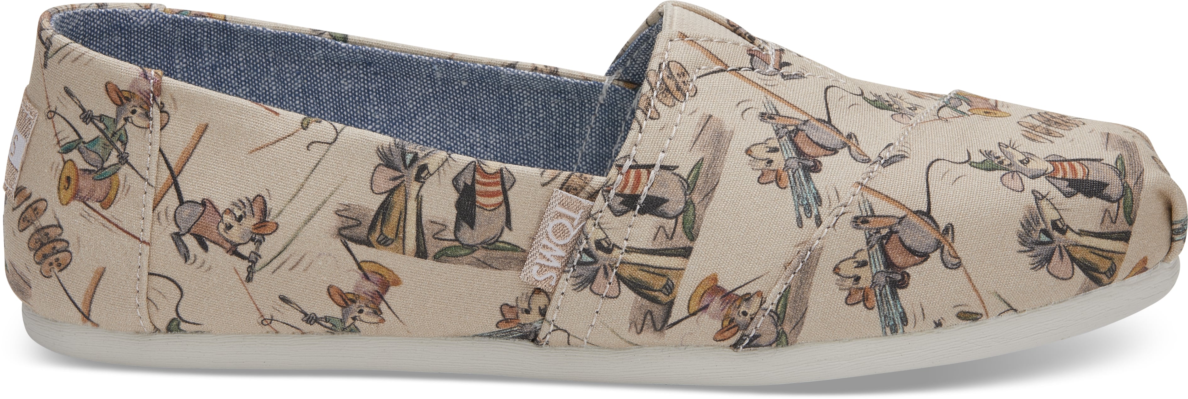 Disney x toms taupe gus & jaq women's deconstructed hotsell alpargatas
