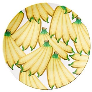 INNO-ARTS CORP. S/4 Banana Melamine Salad Plates ($24)