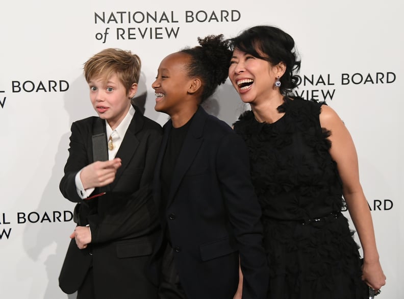 Shiloh and Zahara Jolie-Pitt and Loung Ung at the National Board of Review Awards Gala
