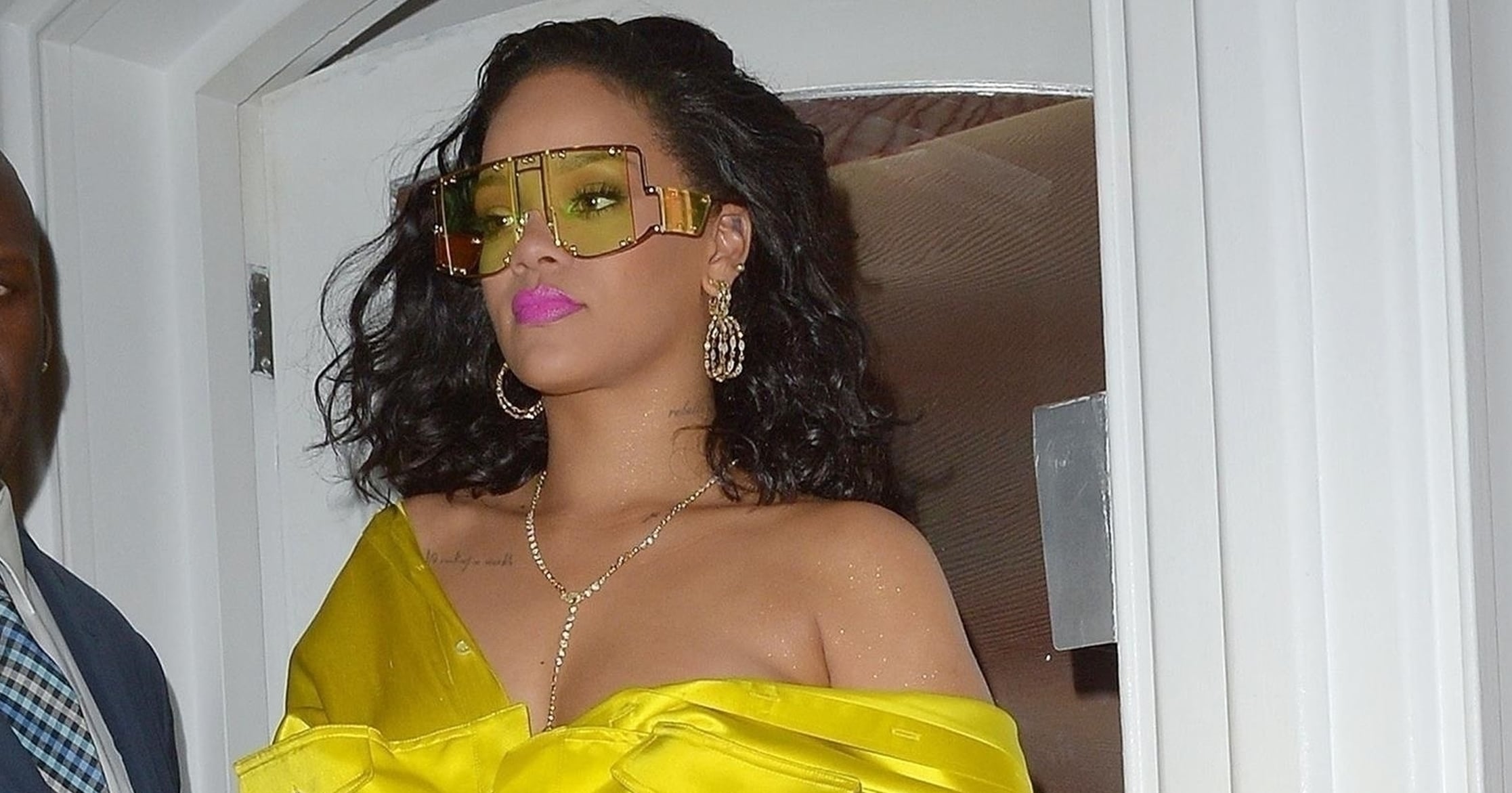 Rihanna Yellow Minidress | PS Fashion