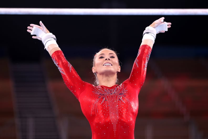 2021 Tokyo US Women's Gymnastics Team Red Leotard Worn During Competition