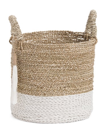 Small Seagrass Raffia Basket ($13)