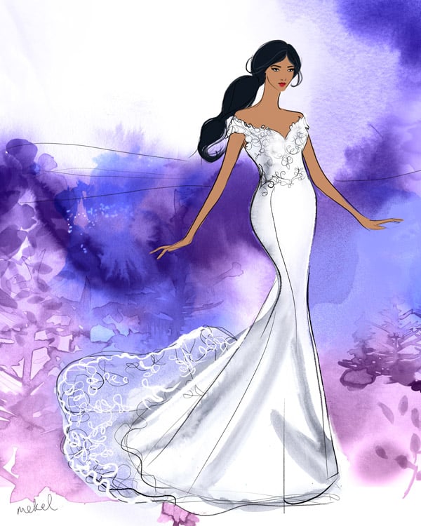 Disney's Jasmine Wedding Dress Design